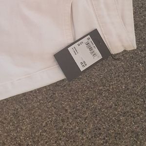 White denim shorts